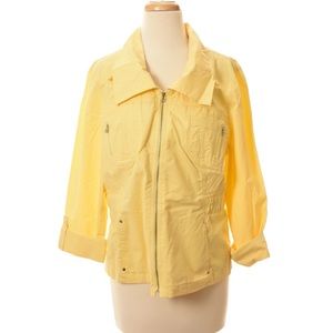 Chico’s Woman’s Yellow ZipUp Shirt